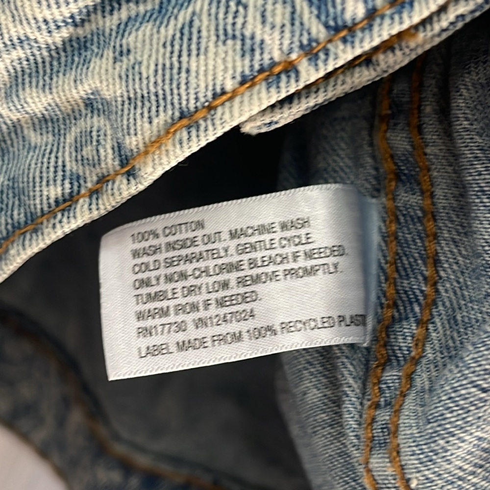 Wild Fable‎ Paisley Bandanna Print Denim Jean Jacket Medium - Picture 8 of 12